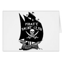 Pirate Yacht Club Greeting Cards