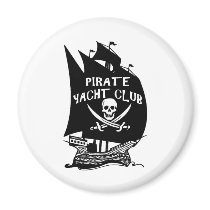 Pirate Yacht Club Magnets