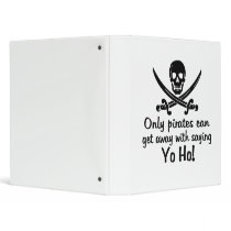 Pirate Yo Ho Vinyl Binders