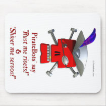 PirateBots - 3D Robot Pirate mousepad by holistix PirateBots - 3D Robot Pirate mousepad