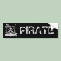 piratehack, PIRATE bumper stickers