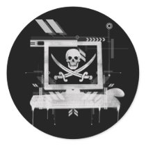 piratehack round sticker