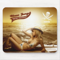 Piraten MAUSPAD Blaue Jungs mousepads by Zwiebelzwerg Piraten MAUSPAD Blaue Jungs mousepads