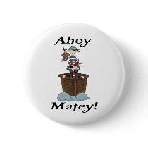 Pirates Ahoy Matey Button