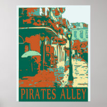 Pirates Alley Green Posters
