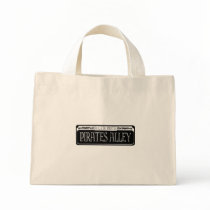 Pirates Alley Metal Sign Tote Bags