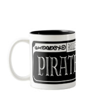 Pirates Alley Metal Sign Coffee Mugs