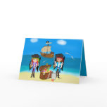 Pirates and Treasure Greeting Card