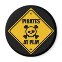Pirates At Play Sign - Magnet