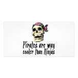 Pirates cooler than Ninjas Personalized Photo Card