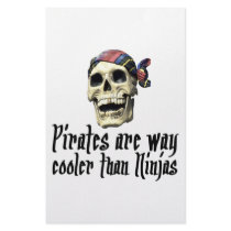Pirates cooler than Ninjas stationery