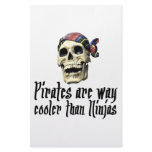Pirates cooler than Ninjas Custom Stationery