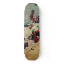 Pirates Fight Over Treasure Skate Board Decks