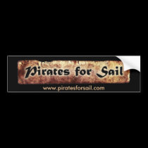 Pirates for Sail Bumper Sticker bumper stickers