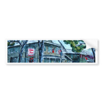 pirates house savannah georgia watercolor painting bumper stickers