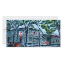 pirates house savannah georgia watercolor painting photo cards