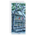 pirates house savannah georgia watercolor painting rack cards