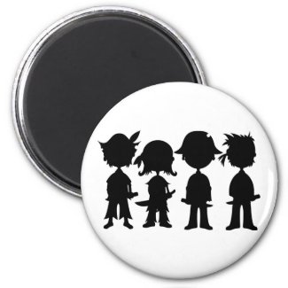 Pirates in Silhouette Magnet magnet