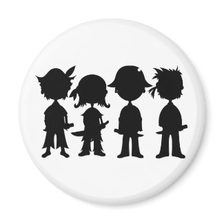 Pirates in Silhouette Magnet magnet