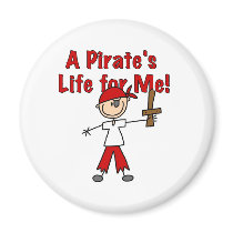 Pirate's Life for Me magnets by stick_figures Pirate's Life for Me magnets