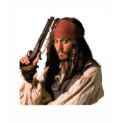 Pirates of the Caribbean Jack Sparrow with Gun T-shirts
