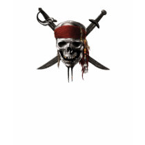 Pirates of the Caribbean Skull Logo Tshirt