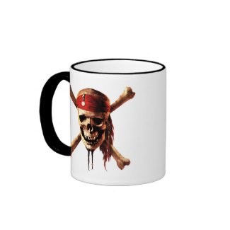 Pirates of the Caribbean skull torches Logo Disney Mug