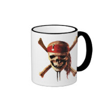 Pirates of the Caribbean skull torches Logo Disney Mug