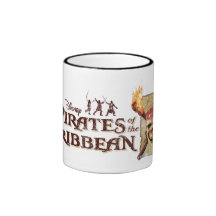 Pirates of the Caribbean Skull torches Logo Disney Coffee Mugs