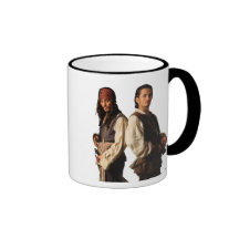 Pirates of the Carribbean Jack Sparrow and Will Coffee Mug