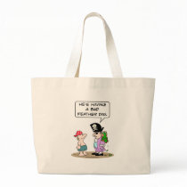 Pirate's parrot has bad feather day. tote bag