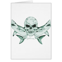Pirates/Skulls Collection by FishTs.com Greeting Card