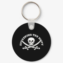 Pirates Surrender Booty Black keychains