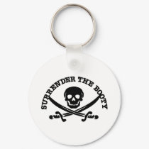 Pirates Surrender Booty keychains