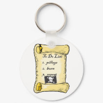 Pirate's To Do List keychains