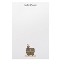Pirates · Treasure Chest & Parrot Stationery Paper