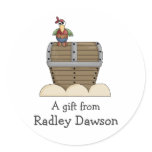 Pirates · Treasure Chest & Parrot Stickers