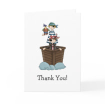 Pirates · Two Pirates in a Boat Greeting Card