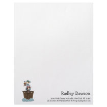 Pirates · Two Pirates in a Boat Letterhead Template