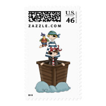 Pirates · Two Pirates in a Boat Postage Stamps