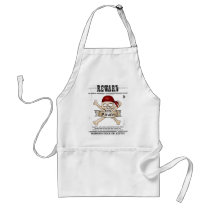 Pirates Wanted Dead Or Alive Reward $10,000 aprons
