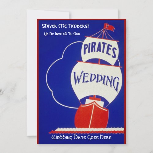 Pirates Wedding invitation