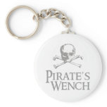 Pirate's Wench Skull and Crossbones Keychain