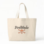 Pirattitude Blood Jolly Roger Canvas Bags