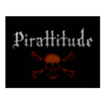 Pirattitude Blood Jolly Roger Postcards
