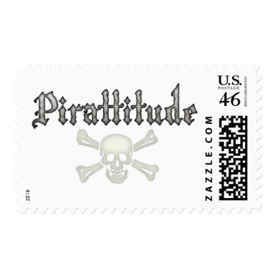 Pirattitude Postage Stamps by JaZilla
