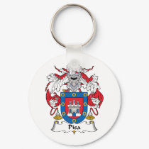Pisa Family Crest keychains by coatsofarms Pisa Family Crest keychains