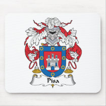 Pisa Family Crest mousepads by coatsofarms Pisa Family Crest mousepads