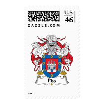 Pisa Family Crest postage by coatsofarms Pisa Family Crest postage