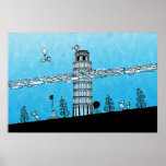 Pisa Tower Posters